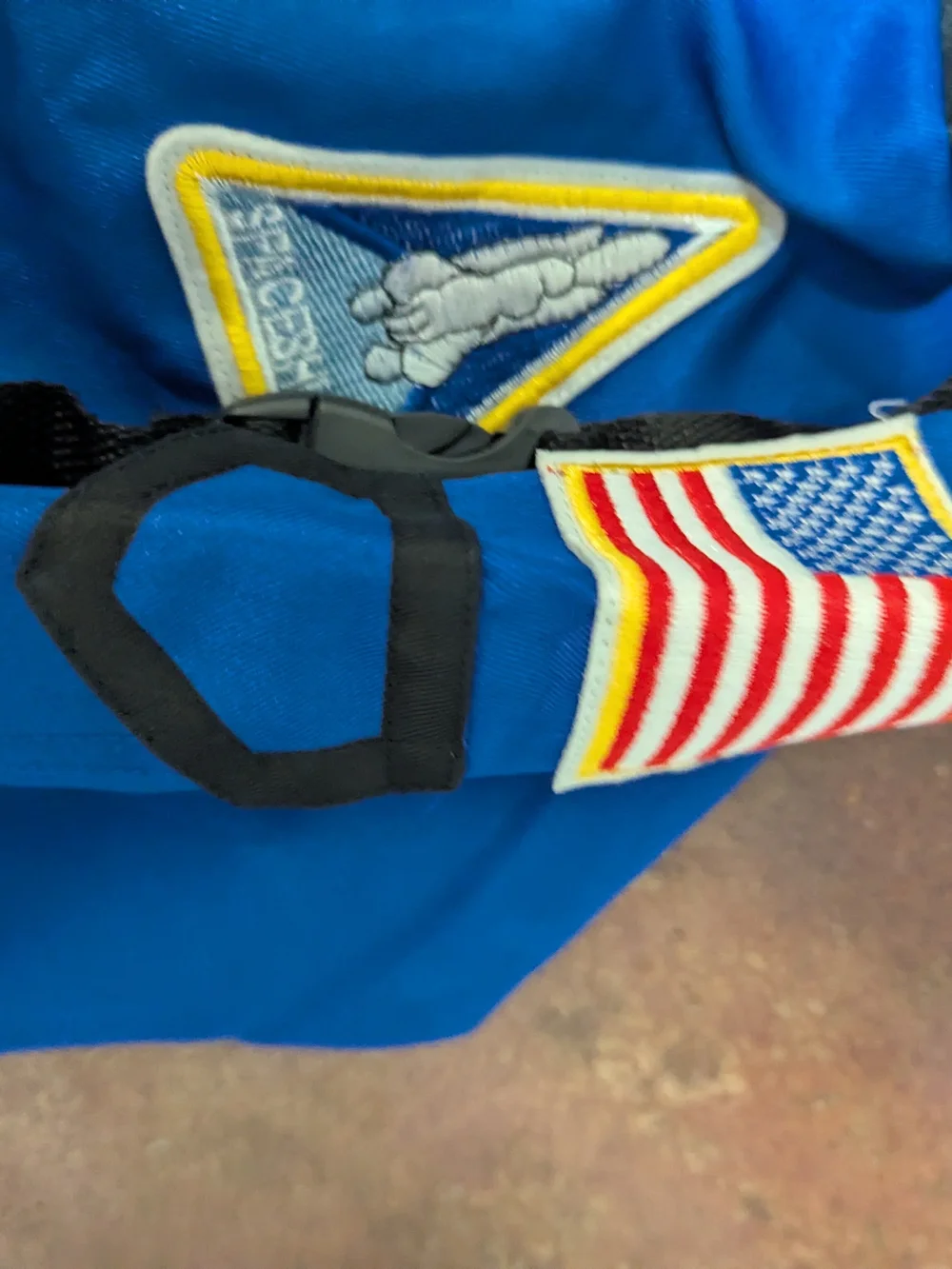 Kids Blue NASA-Inspired Astronaut Costume Jumpsuit